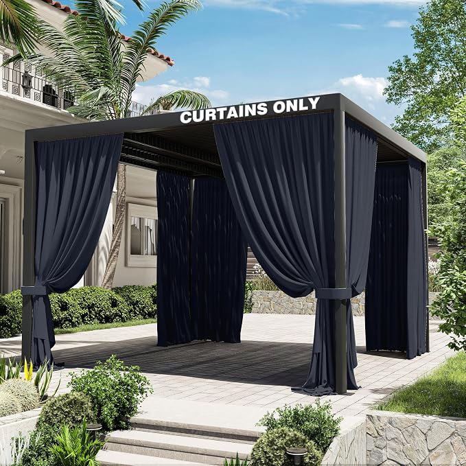 Gazebo Universal Replacement Privacy Curtain, 4-Panels Sidewall Curtains by WelcometoKimunukStore
