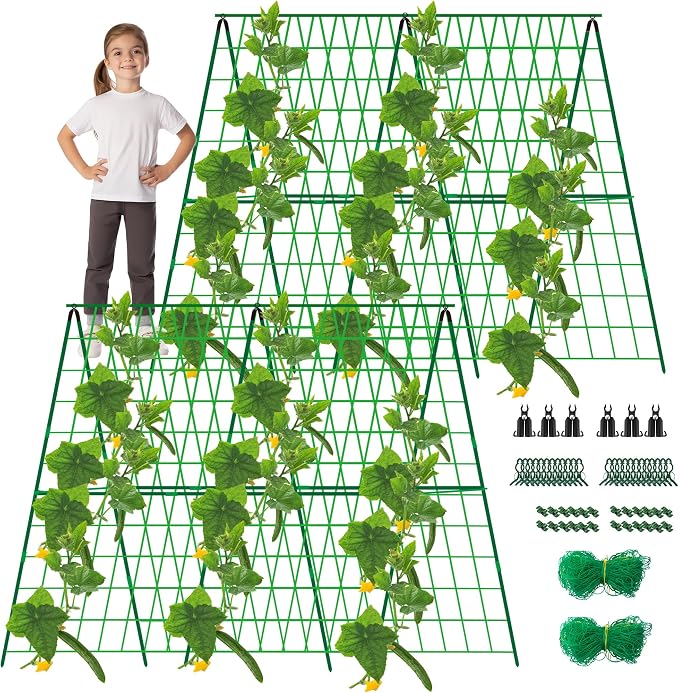 2 Packs 48" x 48" Foldable Cucumber Trellis by DECOHS