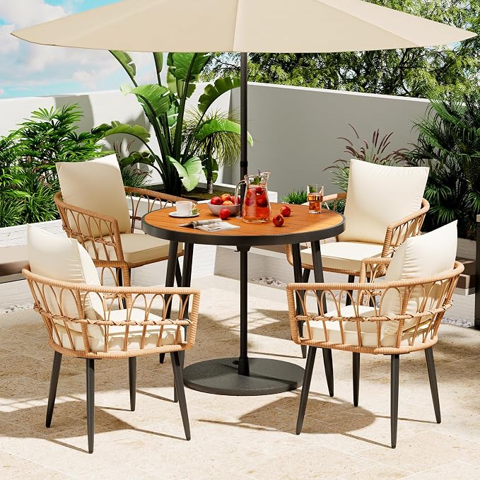 Pamapic 5-Pieces Patio Dining Set - Image 7