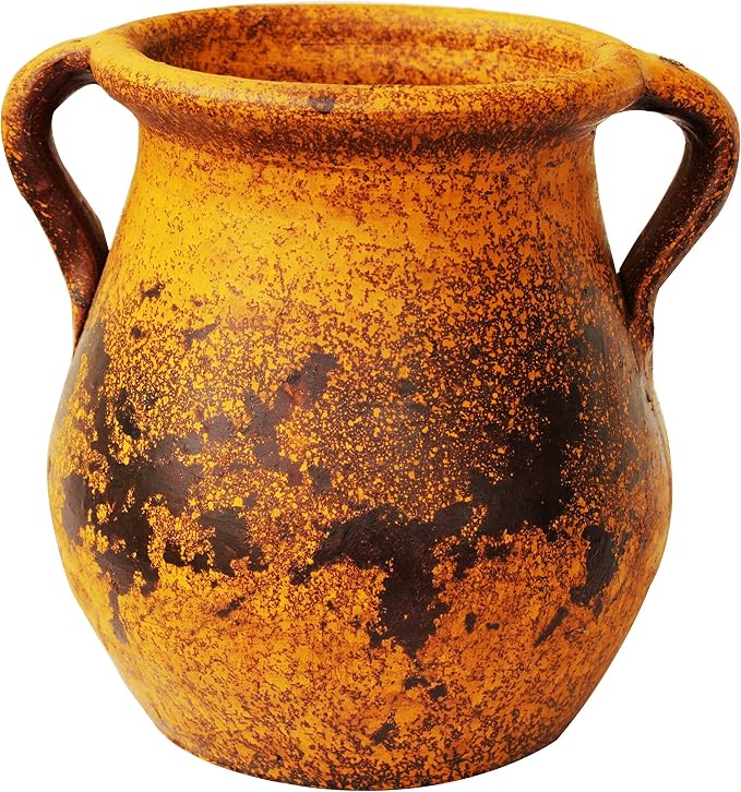 Goodman and Wife Egyptian Era Designed Earthen Ware Terra-Cotta Vessel/Planter by Goodman+and+Wife