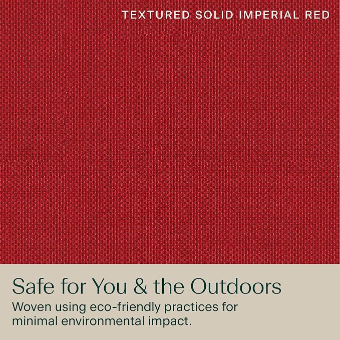 Honeycomb Outdoor Heritage Chaise, 24 x 73, Textured Solid Imperial Red Chair - Image 7