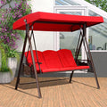 PURPLE LEAF 3-Seat Deluxe Outdoor Patio Porch Swing by PURPLELEAF