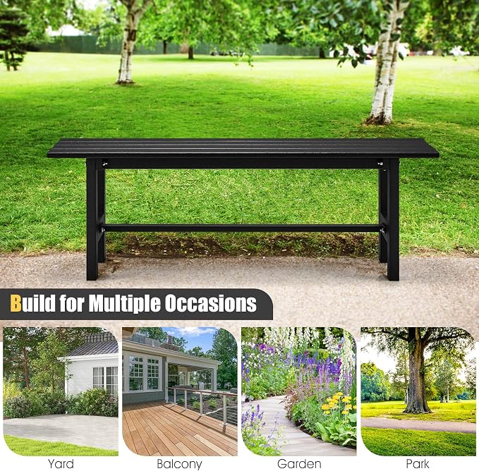 Giantex 2-Person Outdoor Bench Seat - Image 9
