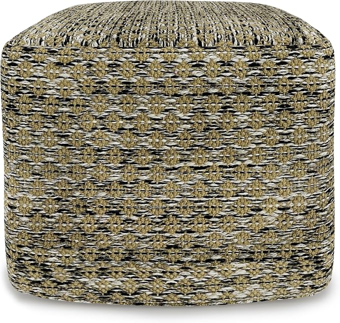 SIMPLIHOME Janelle Square Pouf - Image 4