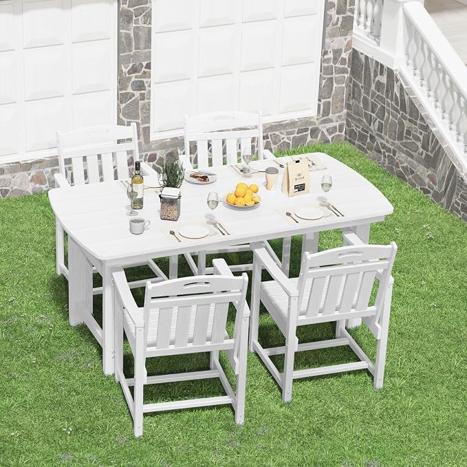 HDPE Outdoor Patio Dining Set - Image 8