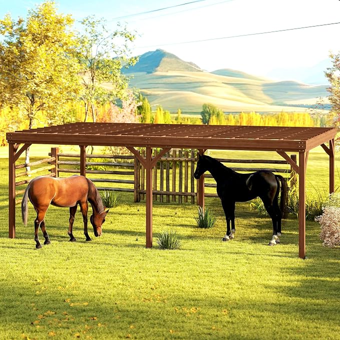 Outsunny 12' x 20' Outdoor Pergola, Wood Gazebo Grape Trellis - Image 6