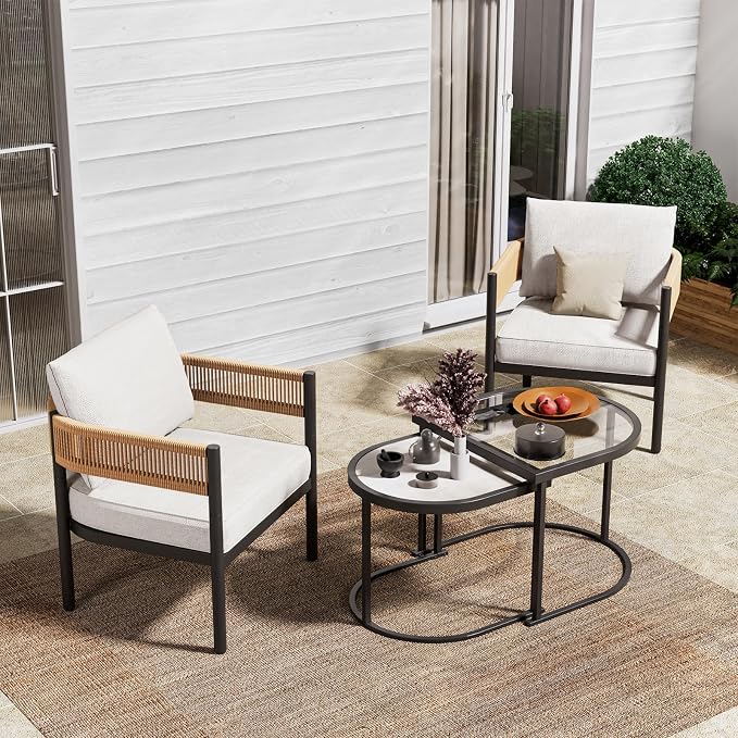 Grand patio 4-Piece Outdoor Conversation Set by GrandPatio