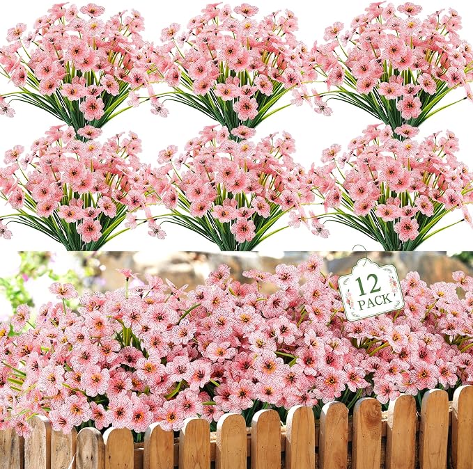 MACTING 12 Bundles Artificial Flowers by MACTING