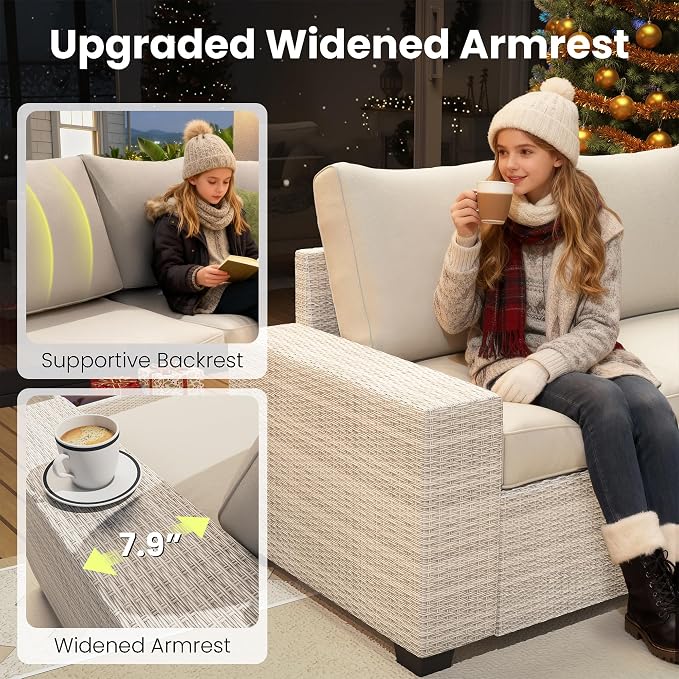 9 Piece Outdoor Patio Furniture Set - Image 3