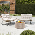Crestlive Products Outdoor Loveseat 2PCS, Patio Conversation Set, All-Weather by CrestliveProducts