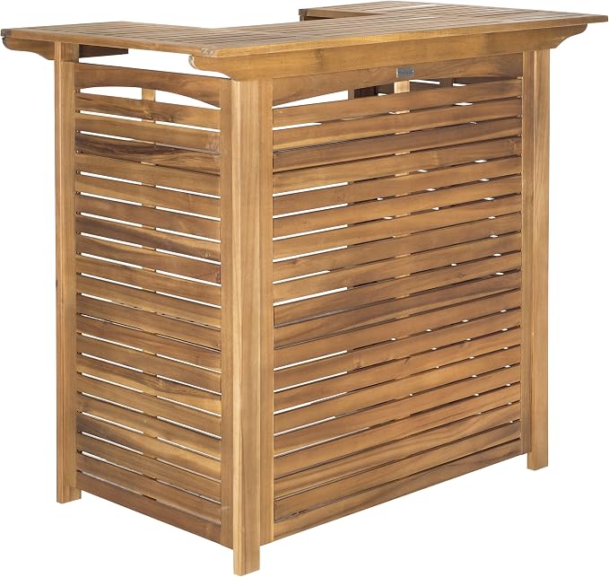 Safavieh Outdoor Collection Monterey Teak Bar Table - Image 7