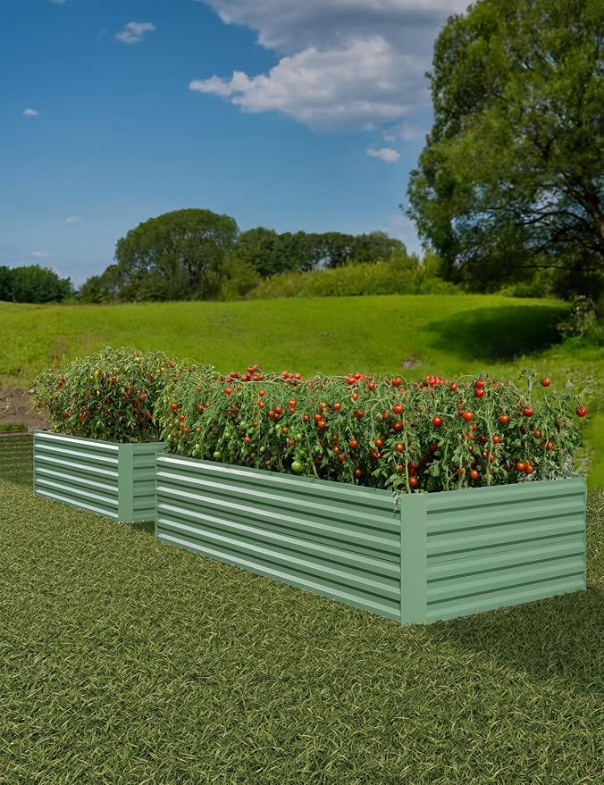 GarveeLife 2pcs 8x4x2 ft Galvanized Raised Garden Bed, Rust-Resistant Raised - Image 9