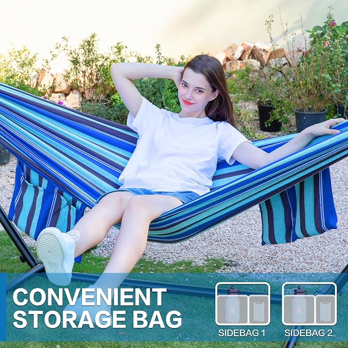 PNAEUT Double Hammocks with Stand - Image 4