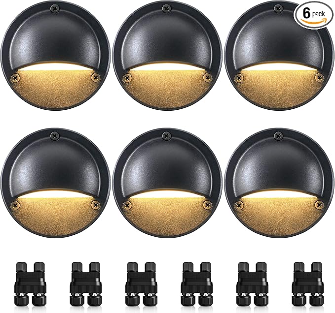 SUNVIE 5W LED Low Voltage Deck Lights, 12-24V Step Lights Outdoor by SUNVIE