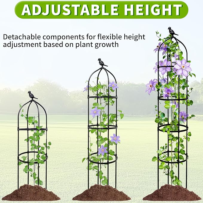 4-Pack 6FT Garden Obelisk Trellis - Image 5