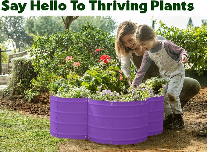 Plant & Plot Galvanized Raised Garden Beds Outdoor // 3×3×1 ft Planter Raised - Image 3