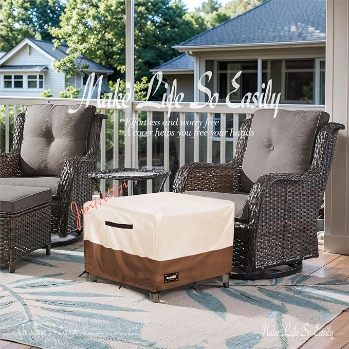 JinHrtoyi Patio Square Table Cover, 40Wx40Dx23H Inches 100% Waterproof Heavy - Image 8
