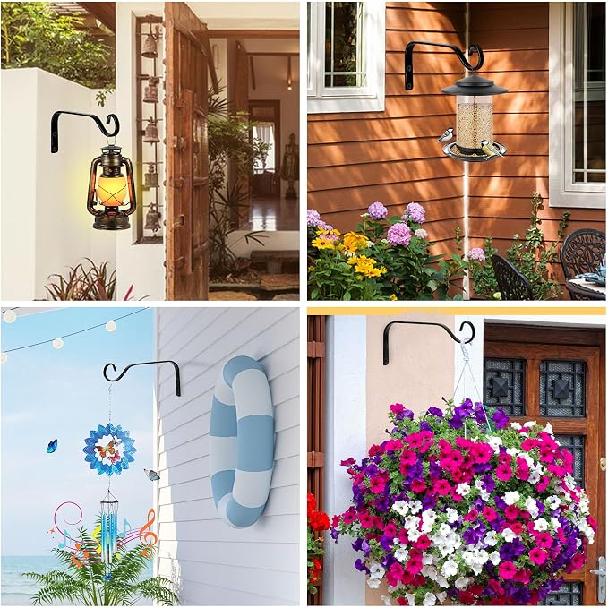 4pcs Wall Mounted Plant Hanger, Indoor/Outdoor Decorative Hook - Image 2
