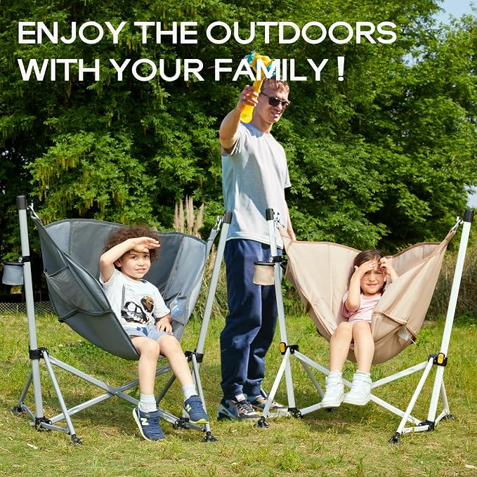 Portal Large Hammock Camping Chair Folding Rocking Chairs Portable Swinging - Image 7