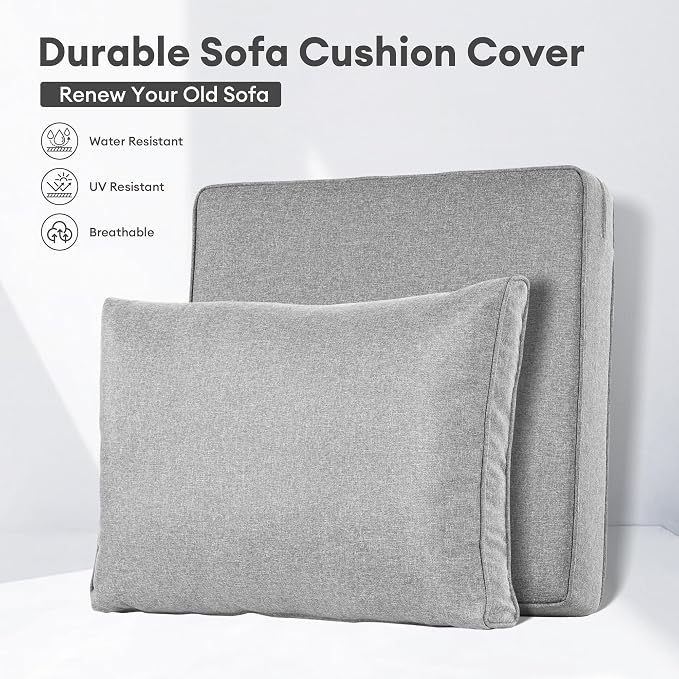 ovios Patio Cushion Covers, Waterproof Cushion Cover - Image 2