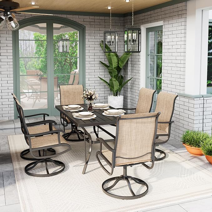 7-Piece Outdoor Dining Set, Patio Furniture Set - Image 4