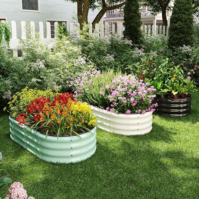 Galvanized Metal Planter Raised Garden Bed Kit - Image 6
