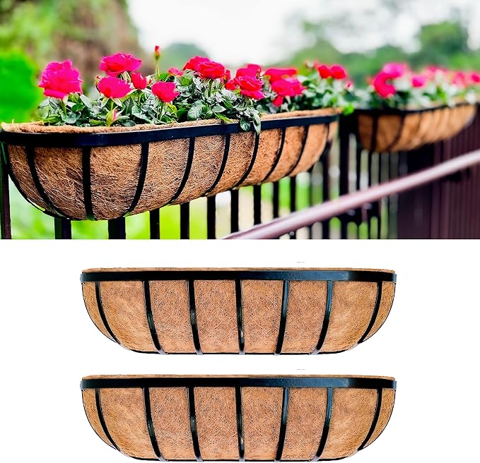 LaLaGreen Deck Railing Planter Boxes by L%C3%A1L%C3%A1Green