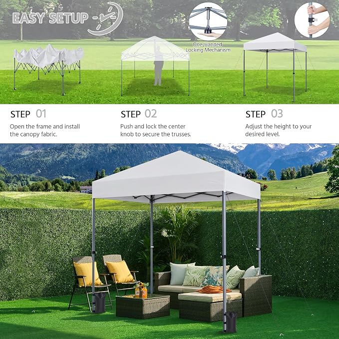 Yaheetech 6.6×6.6 Pop Up Canopy Easy Set-up Tent, Portable Outdoor Canopy - Image 2