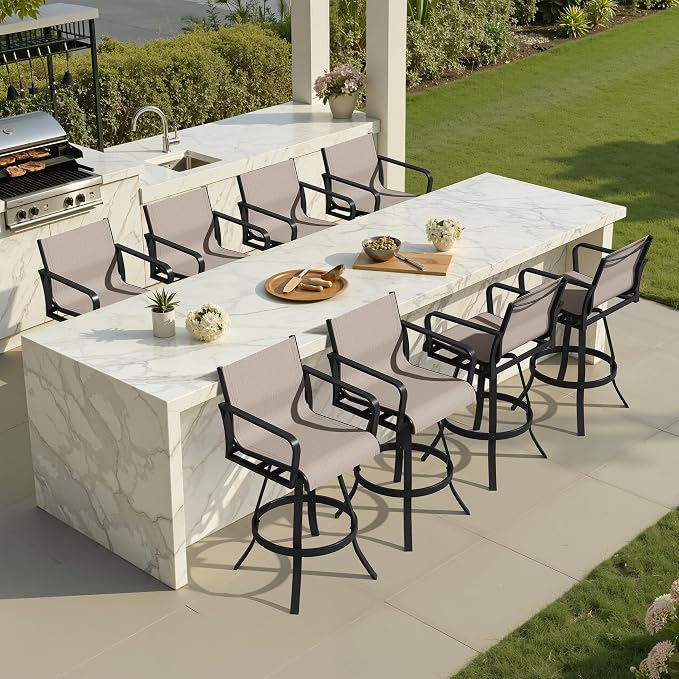 Crestlive Products Outdoor Swivel Bar Stools by CrestliveProducts