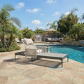PURPLE LEAF 1 Piece Outdoor Chaise Lounge Rattan Wicker Lounger by PURPLELEAF