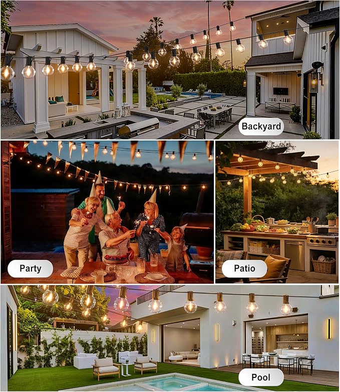 DAMAING Outdoor 100FT Globe String Lights - Image 4