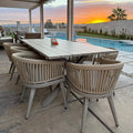 PURPLE LEAF 9 Pieces Outdoor Dining Set by PURPLELEAF