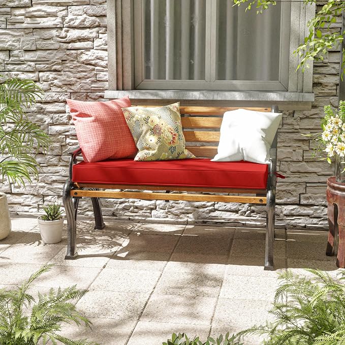Premium Outdoor Bench Cushions for Patio Furniture 3.5inches Memory Foam Bench - Image 2