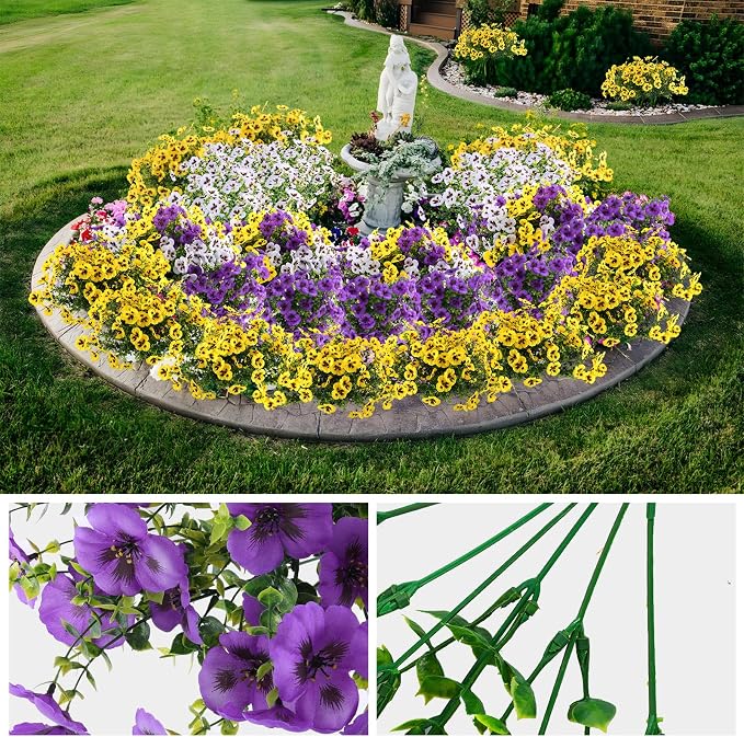 36 Pcs Artificial Fake Pansy Flowers - Image 6