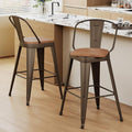 Aklaus Swivel Metal Bar Stools Swivel Modern Farmhouse Bar Chairs by AKLAUSHomeFurniture