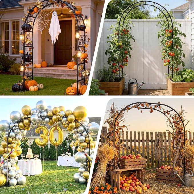 Thickened Rustproof Garden Arch Metal Trellis - Image 7