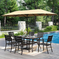 PHI VILLA 7 Pieces Outdoor Dining Set by PHIVILLAThepioneerofcomfortablehouseholdsupplies