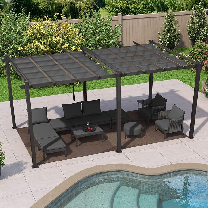 PURPLE LEAF 10' X 18' Outdoor Pergola - Image 8