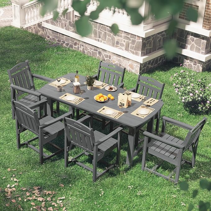 HDPE Outdoor Patio Dining Set - Image 7