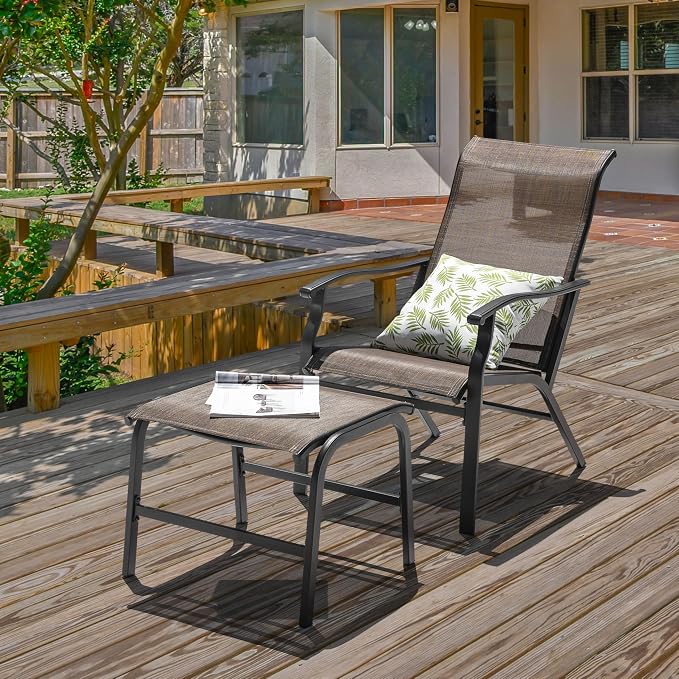 NUU GARDEN Outdoor Patio Chaise Lounges Chair, Recliner Chairs - Image 3