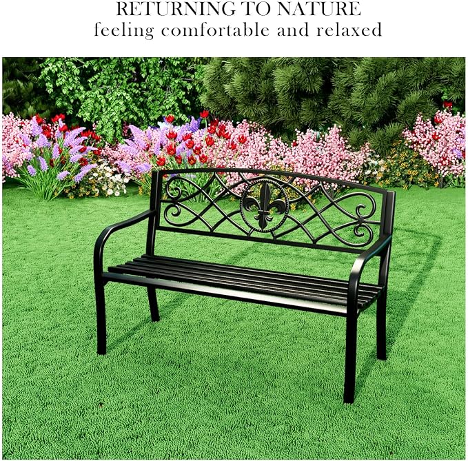 YLGJ&TIDY 50 Inches Garden Benches - Image 4