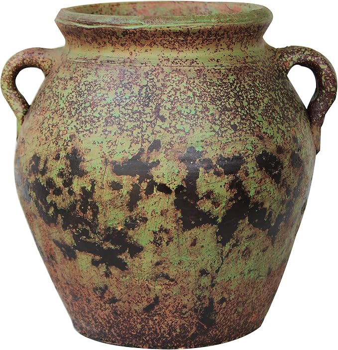Egyptian Era Designed Earthen Ware Terra-Cotta Vessel/Planter by Goodman+and+Wife