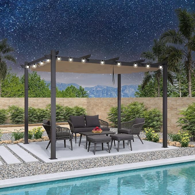 PURPLE LEAF 10' X 13' Outdoor Pergola by PURPLELEAF