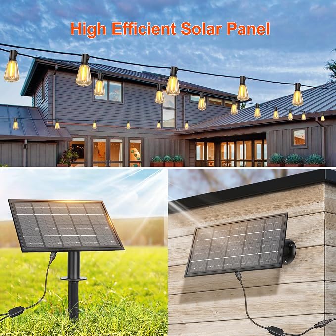 120FT Solar String Lights Outdoor Waterproof - Image 3