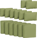 14 Pcs Outdoor Cushion Covers Patio Cushion Slipcovers Replacement Splash Proof by Pakunoda