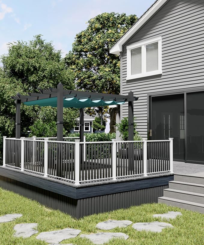 GarveeLife 10x10 ft Aluminum Pergola Outdoor Metal Pergola - Image 6