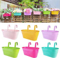 LaLaGreen Rail Planter Outdoor Plants Colorful Metal Iron Strawberry Hanging by L%C3%A1L%C3%A1Green