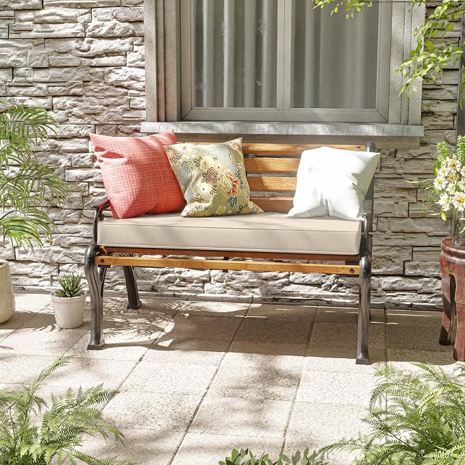Premium Outdoor Bench Cushions for Patio Furniture 3.5inches Memory Foam Bench - Image 2