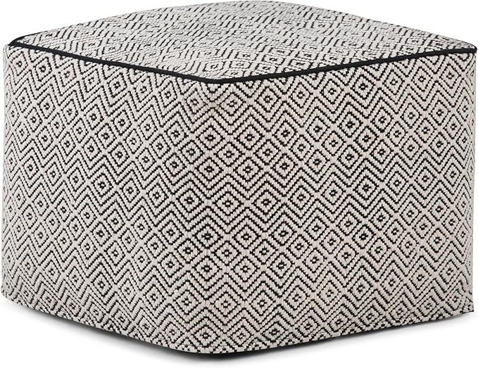 SIMPLIHOME Brynn Square Pouf by SimpliHome