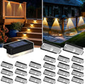 Solar Deck Lights Outdoor 24 Packs, Solar Powered LED Step Lights Waterproof by AUDERWIN